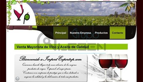 Diseño de WEB Corporativa de IMPORT EXPORT VP