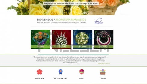 Página Web Corporativa FLORISTERÍA MARÍA JESÚS