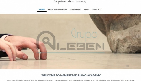 Página Web Corporativa para HAMPSTEAD PIANO ACADEMY