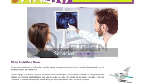 Página web y Blog para CLINICA DENTAL CERRO ALONSO