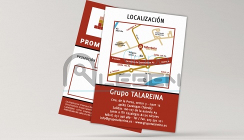 Diseño de Flyers y Tarjetas Revisión para Grupo Talareina