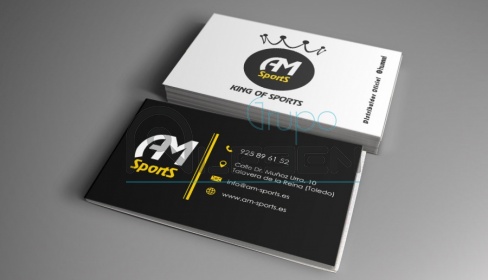 Diseño e Impresión de Tarjetas para AM Sports