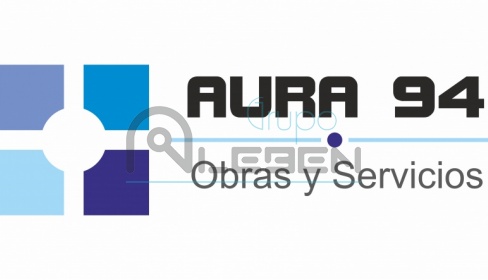 Diseño Logo Corporativo Aura 94 - Obras y Servicios