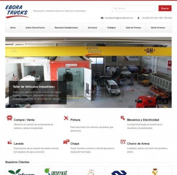 Desarrollo Plataforma Web DINÁMICA EboraTrucks