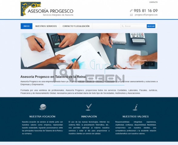 Página Web Corporativa ASESORÍA PROGESCO