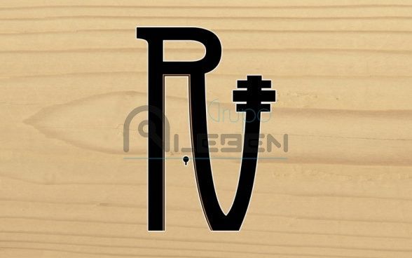 Diseño Logo Corporativo para la Empresa Puertas RV