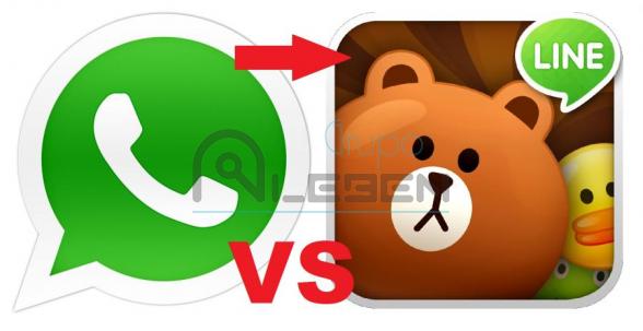 Whatsapp VS Line - Mensajería Instantánea
